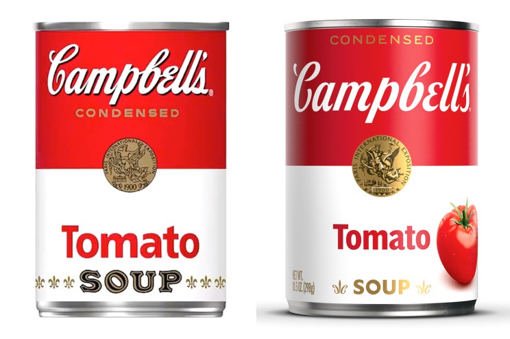 Il rebranding 2021 della zuppa Campbell's